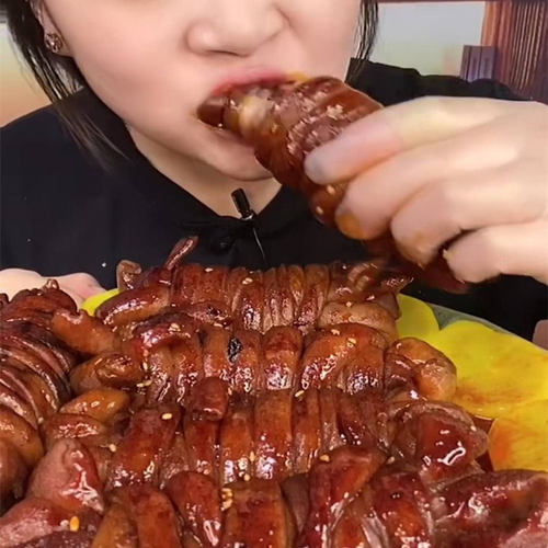 【一斤装】羊捆肠卤味羊肠卷包油套肠网红羊肠子 熟即食圈