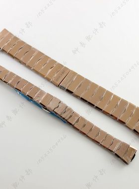 古浪gulang钨钢手表带72072M玫瑰金男表链72072L女表带钨金表带