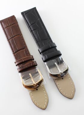 KINGTIS精铁时牌原装K9042M/L男女20mm棕色14mm黑色9042皮手表带