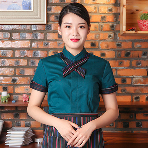酒店餐饮饭店服务员工作服贵王者