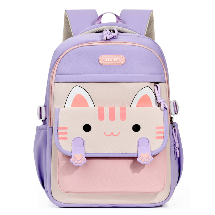 可爱猫咪双肩背包儿童小学生校园轻便减负书包幼儿园大班小号书包图片