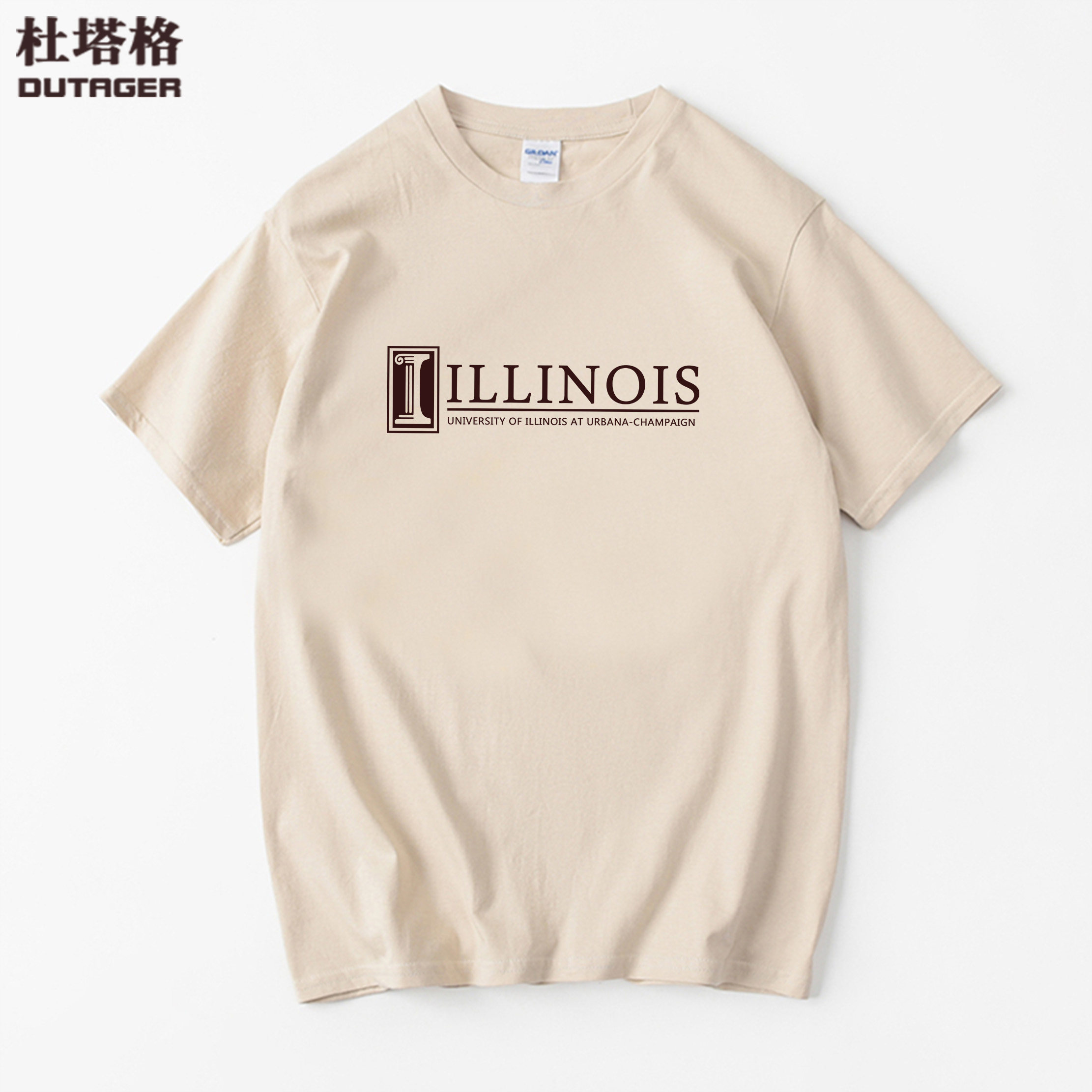 杜塔格uiuc伊利诺伊大学u of i香槟分校男女短袖t恤文化衫毕业