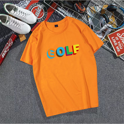 golf wang泫雅风小花短袖时尚2022年圆领新款纯棉圆领T恤