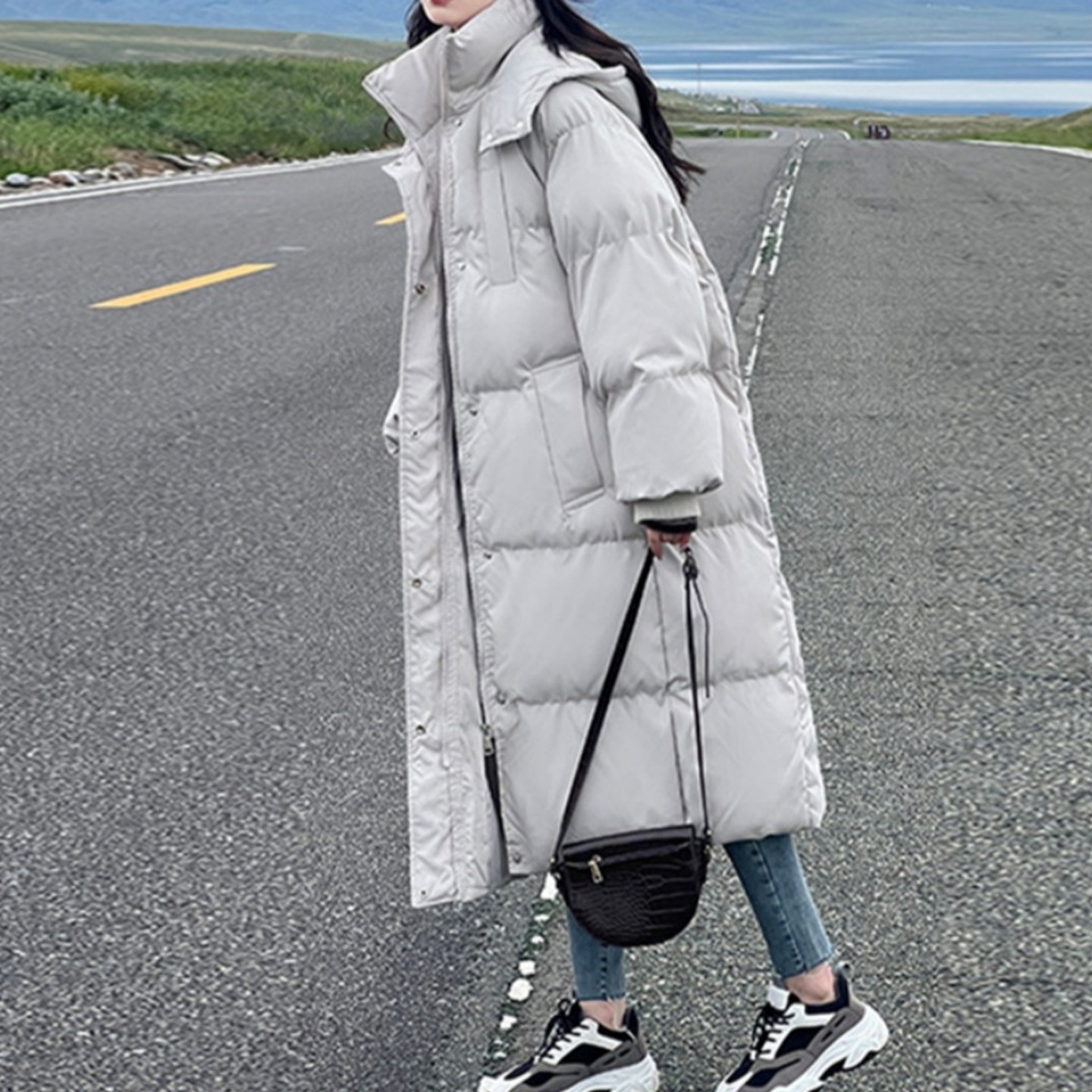 加厚羽绒棉服女长款宽松ins港风面包服棉衣2025年冬季新棉袄外套