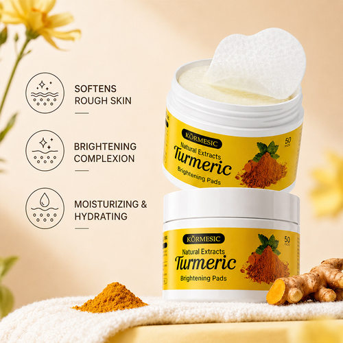 KORMESIC菲律宾姜黄棉片turmeric cotton pads湿敷棉FDA110g