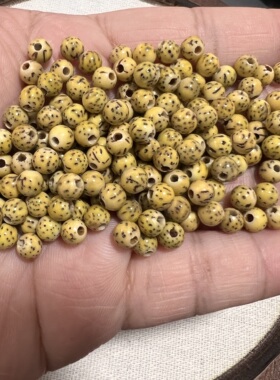 黄皮大孔星月菩提根散珠子手工 diy串珠饰品配件文玩菩提散珠批发