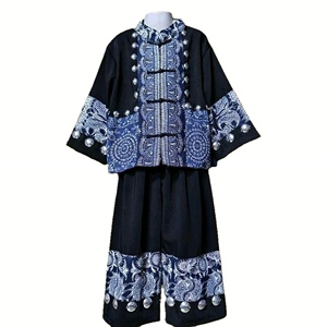 新款儿童苗族服装少数民族旅拍苗疆少年土家族套装摄影服饰爆款