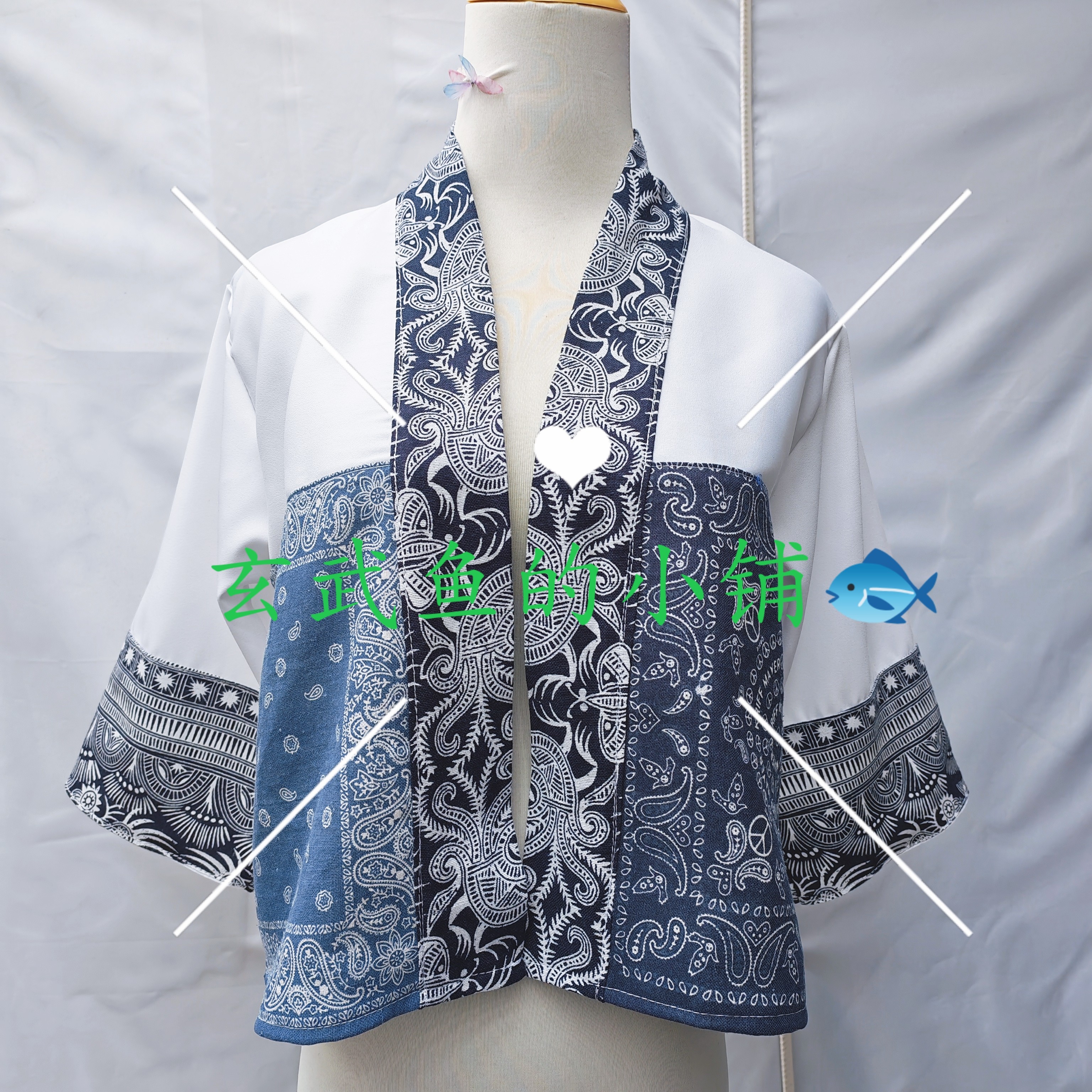 土家族服装女白色蜡染外套旅拍写真湘西苗寨上衣舞蹈服少数民族服