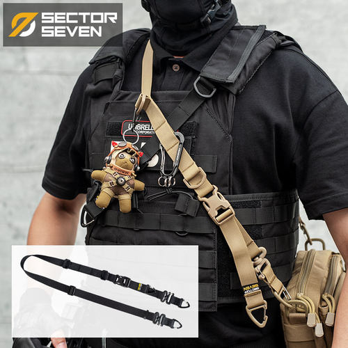 第7区 轻型战术背带快调快拆单双点机能模块化可扩展斜挎包单肩