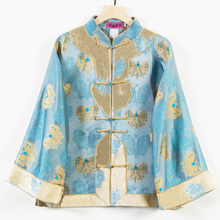 华族经典宋锦上衣唐装女重工如意气质高端桑蚕丝国风汉服外套宛韵