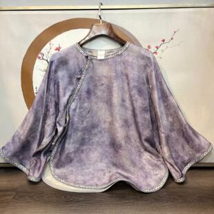 上衣姐姐服夏 女芍药桑蚕丝国风减龄清新气质国风中式 华族经典 唐装