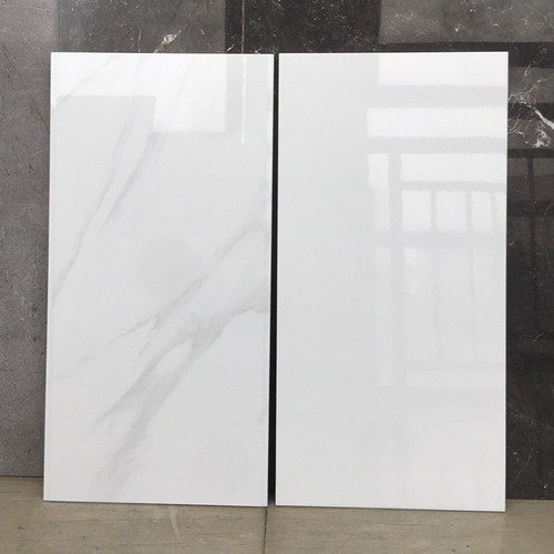 纯白爵士白亮面瓷砖厨房卫生间