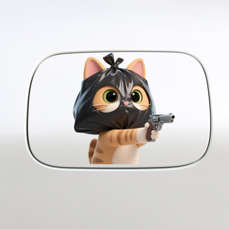 贴纸蒙面小猪猫咪小狗个性创意贴