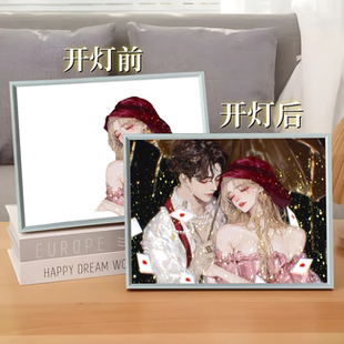 流氓叙事ins满天星摆台黛利拉简约定制小夜灯灯光画桌面摆件创意