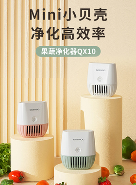 DAEWO/大宇mini无线果蔬清洗机食材全自动净化器除农残细菌机QX10