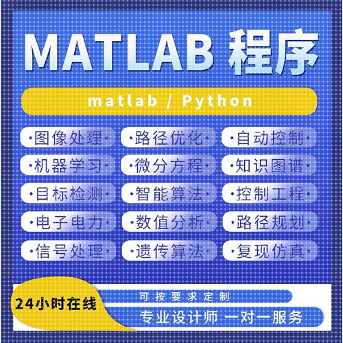 matlab代编程代码帮做仿真数据图像处理神经网络深度学习算法创新