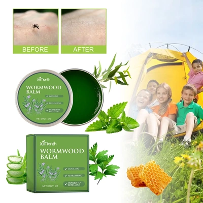 艾草驱蚊止痒膏皮肤防叮咬止痒