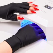 UV Gloves for Gel Nail Lamp, Professional UPF50+ Protection