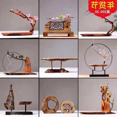 buddha statue chinese wood crafts creative wood carving