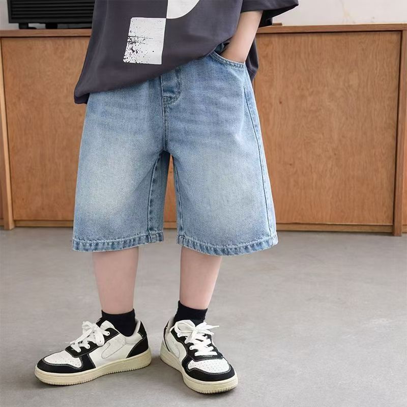 男童牛仔短裤儿童夏季裤子五分裤