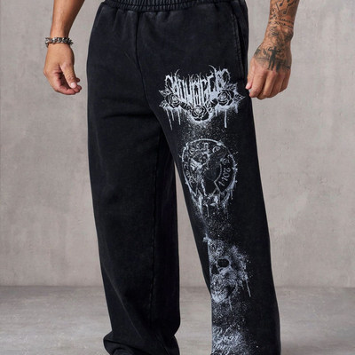 YOUNGLA美式潮牌男士运动长裤