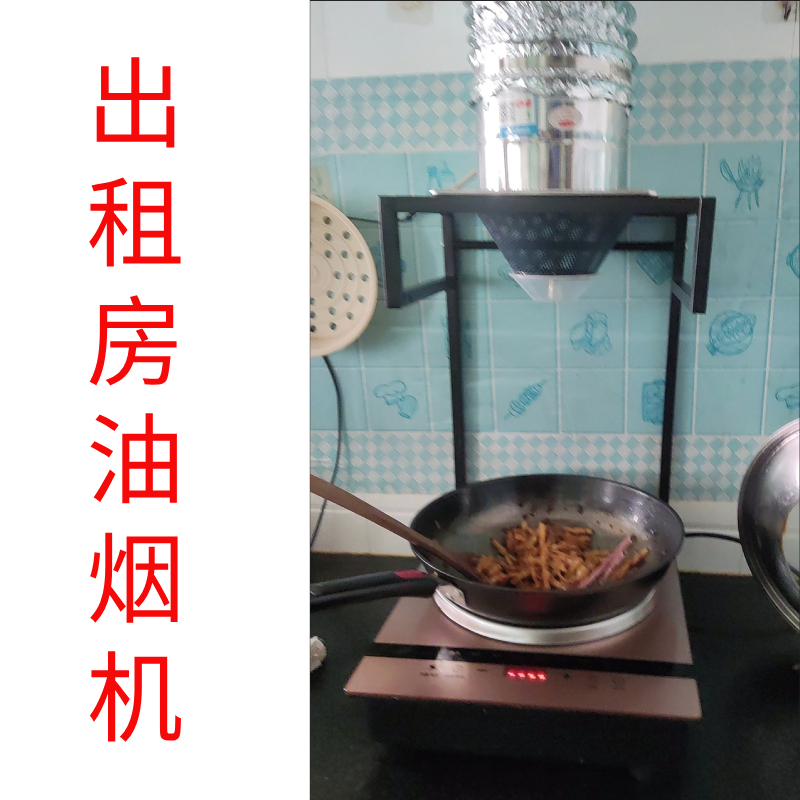 免打孔排气扇厨房家用简易小型油烟机排风扇出租房抽风机换气扇