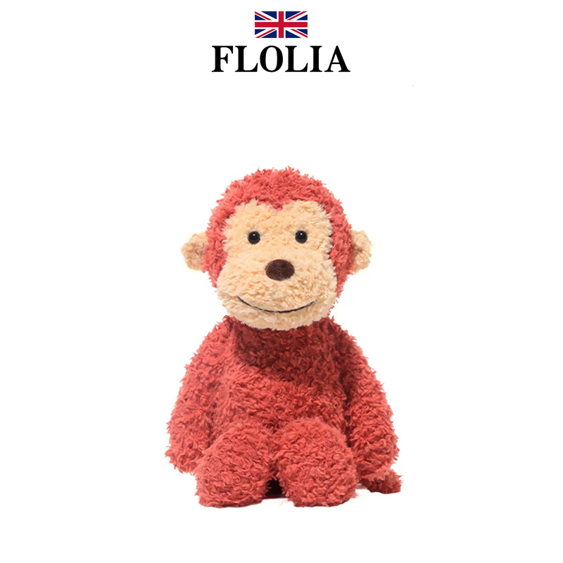 英国FLOLIA巴迪猴子毛绒玩具可爱公仔睡觉安抚玩偶娃娃生日礼物