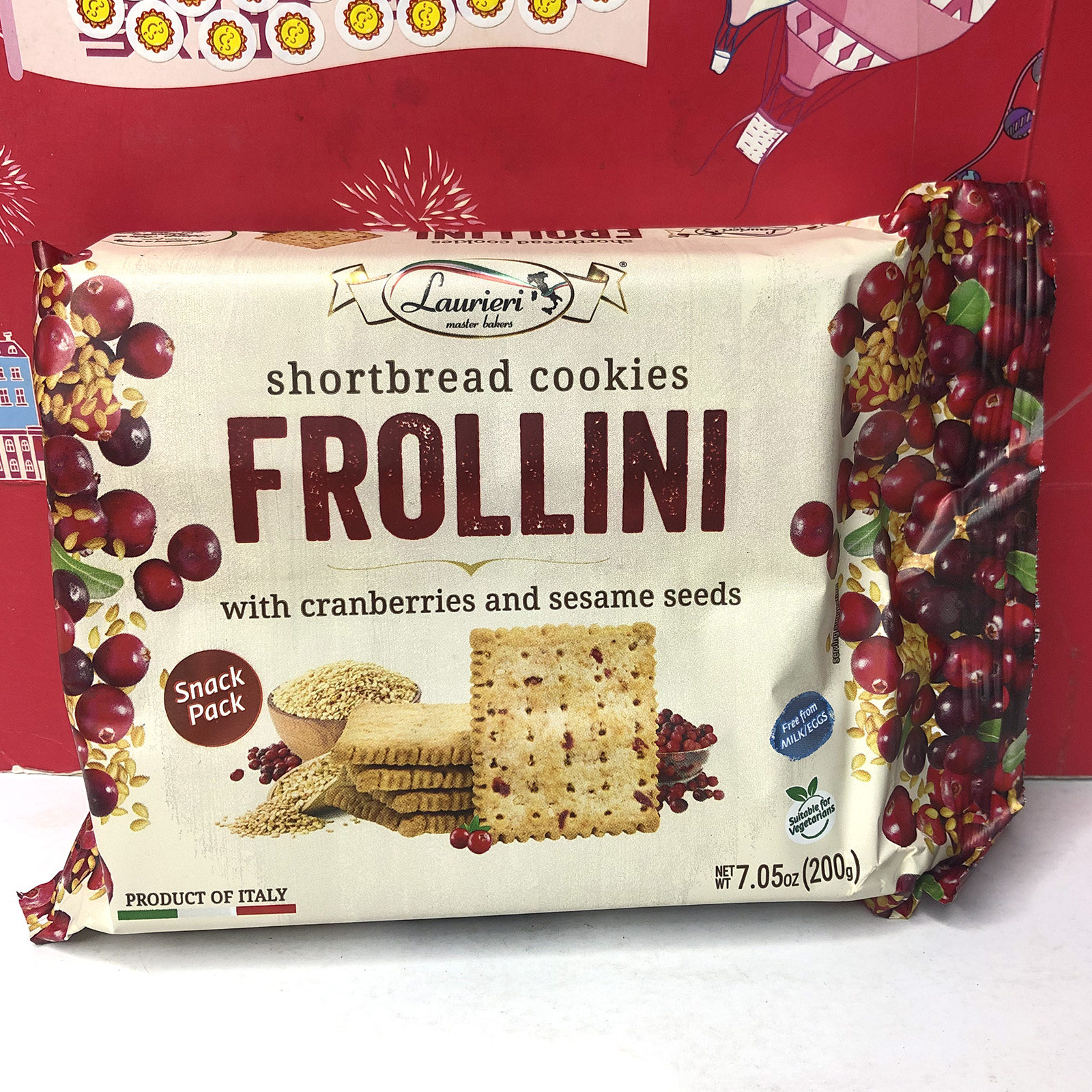 临期 意大利进口奇佰瑞蜂蜜味/蔓越莓芝麻味饼干200g休闲零食小吃