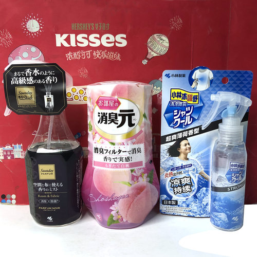 日本进口织物除臭喷雾/房间/宠物消臭元/清凉喷雾/爽花蕾藤条香薰