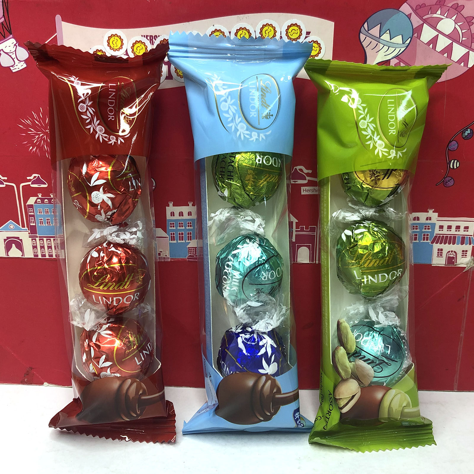 临期特价 瑞士莲软心精选牛奶巧克力薄荷风味黑巧克力36g(3粒装)