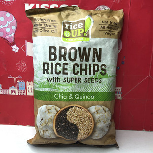 临期清仓 保加利亚进口甘齿记糙米脆片奇亚籽和藜麦60g休闲零食