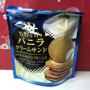 临期日本进口七尾制果草莓味芒果味经典原味夹心薄脆圆饼66g(6枚)