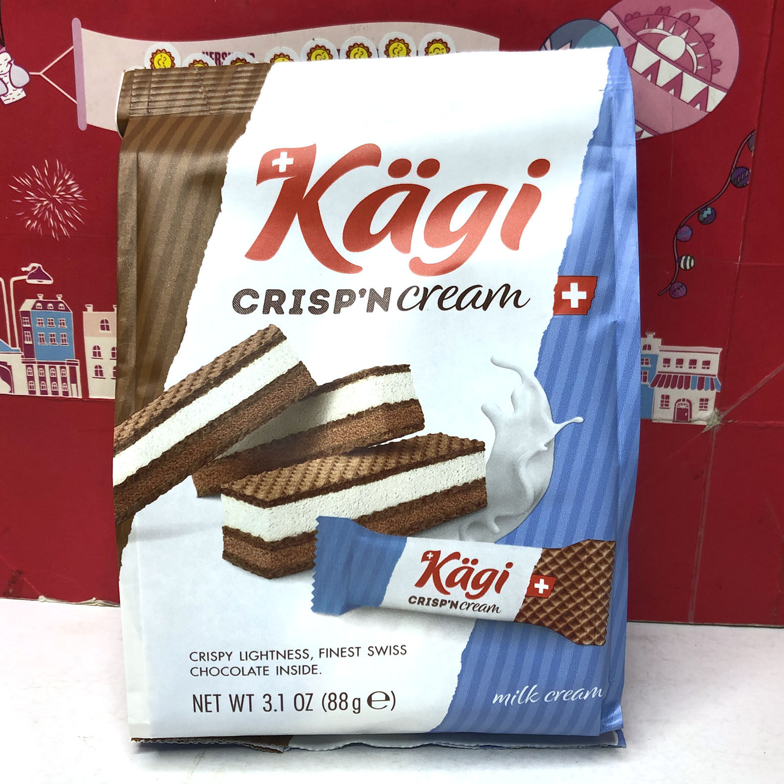 临期 瑞士进口瑞士卡奇脆滑牛奶巧克力威化饼干88g休闲零食小吃