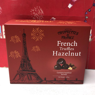 特价售卖 法国进口松露造型榛子代可可脂巧克力制品200g 休闲零食