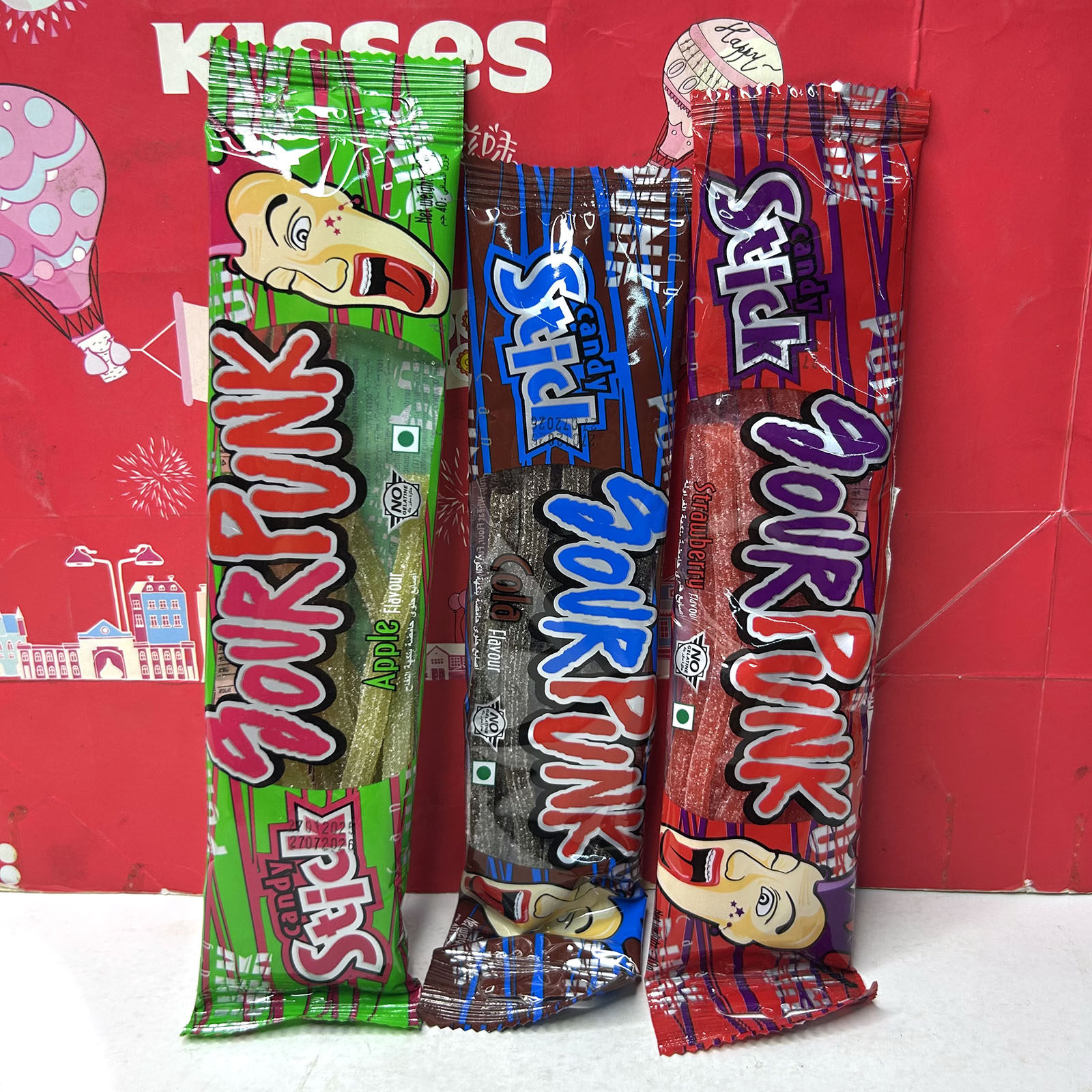 临期 泰国进口因卡普可乐味/草莓味/苹果味酸条软糖40g休闲零食