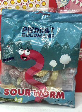 临期特价 法国进口倍乐果虫虫酸软糖125g儿童小零食果汁软糖