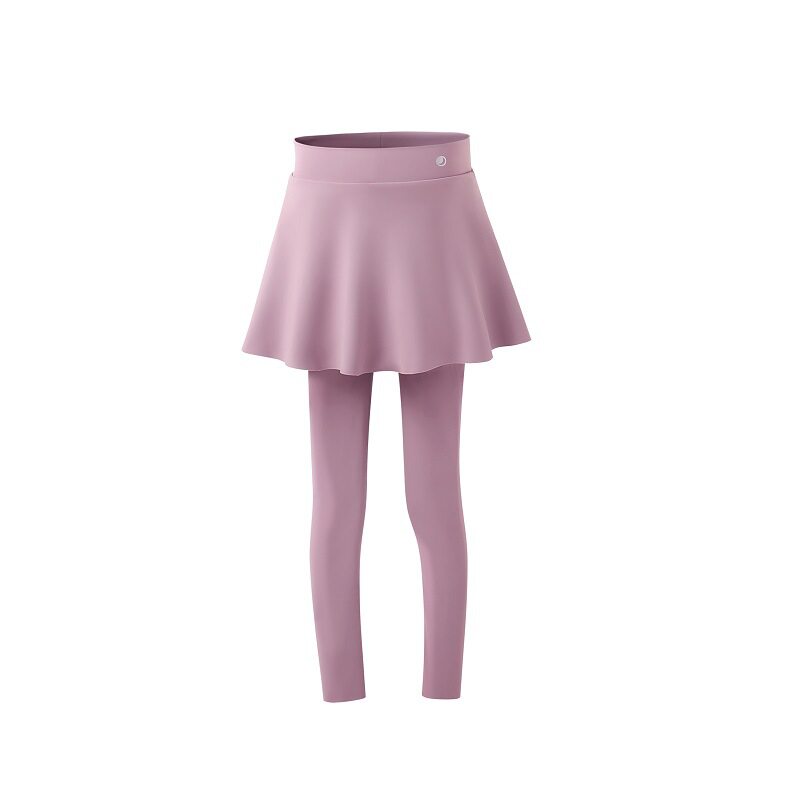 女童裙裤速干裤子2026春秋新款儿童假两件打底裤子大童瑜伽运动裤