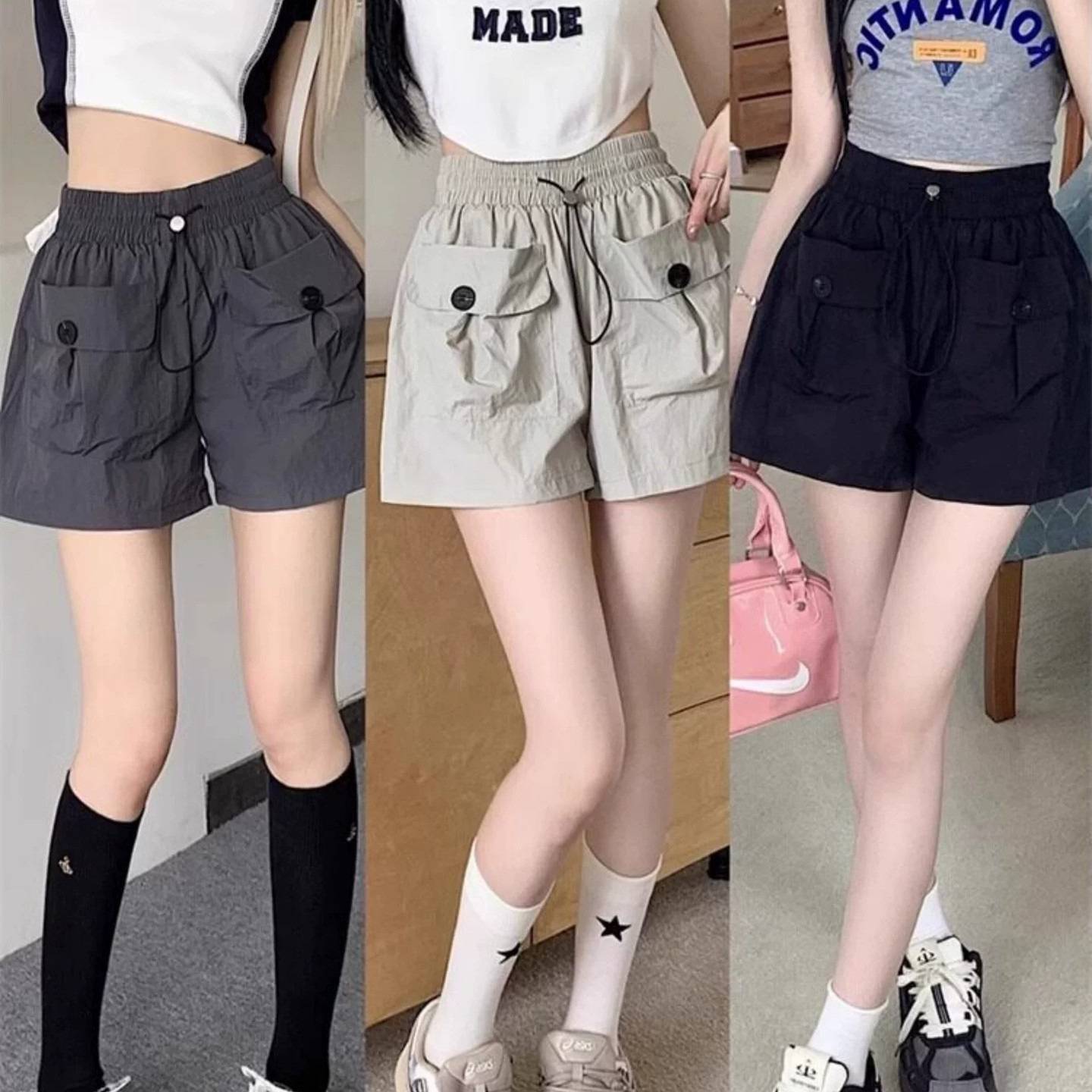 女童辣妹工装短裤夏季新款中大童
