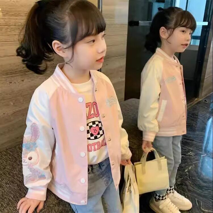 女童外套春秋款女孩外衣洋气风衣