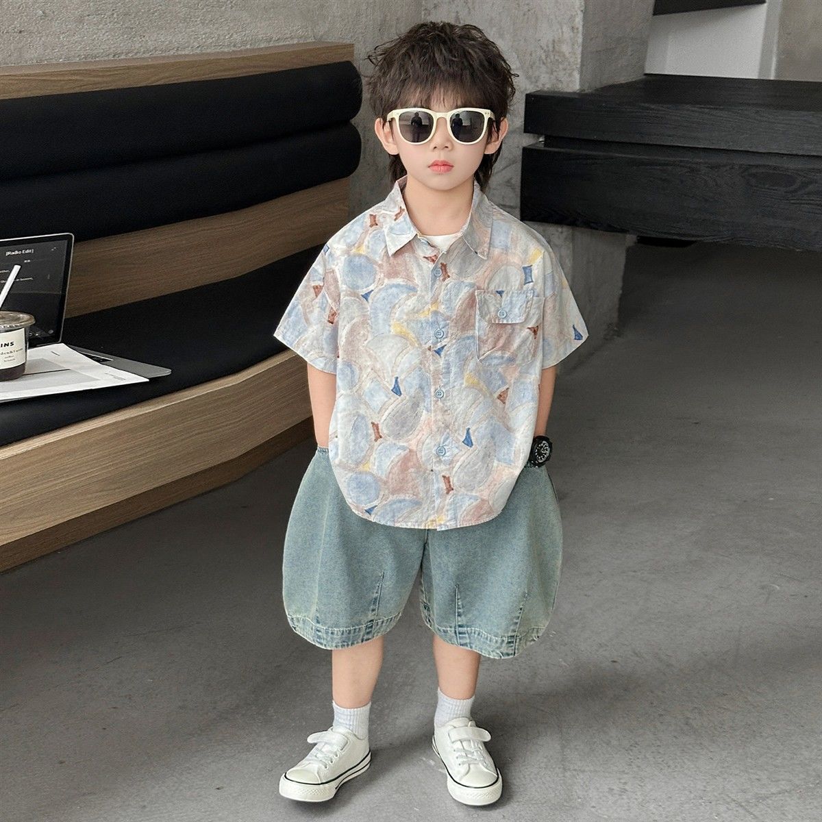 男童夏季套装2026新款韩版男宝
