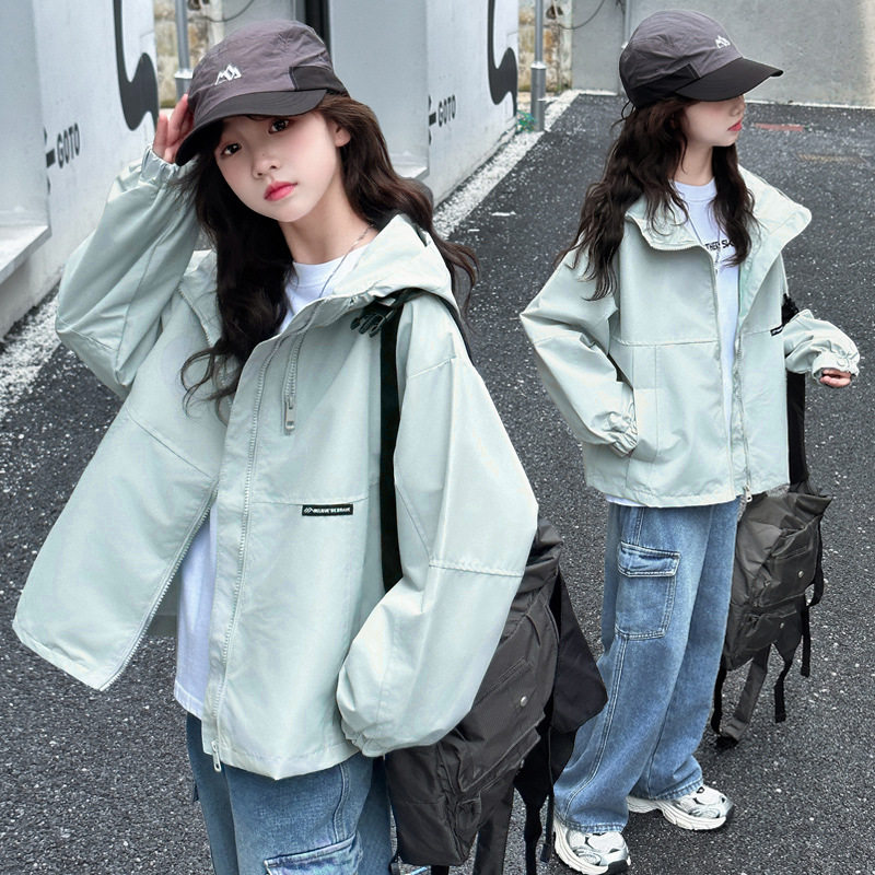 女童春秋外套风衣2026新款儿童
