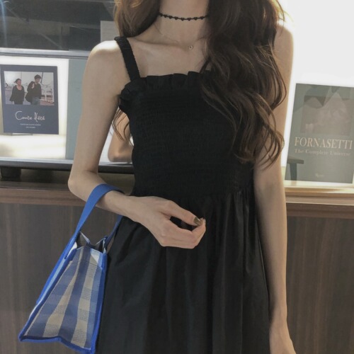 Summer new design suspender dress for women