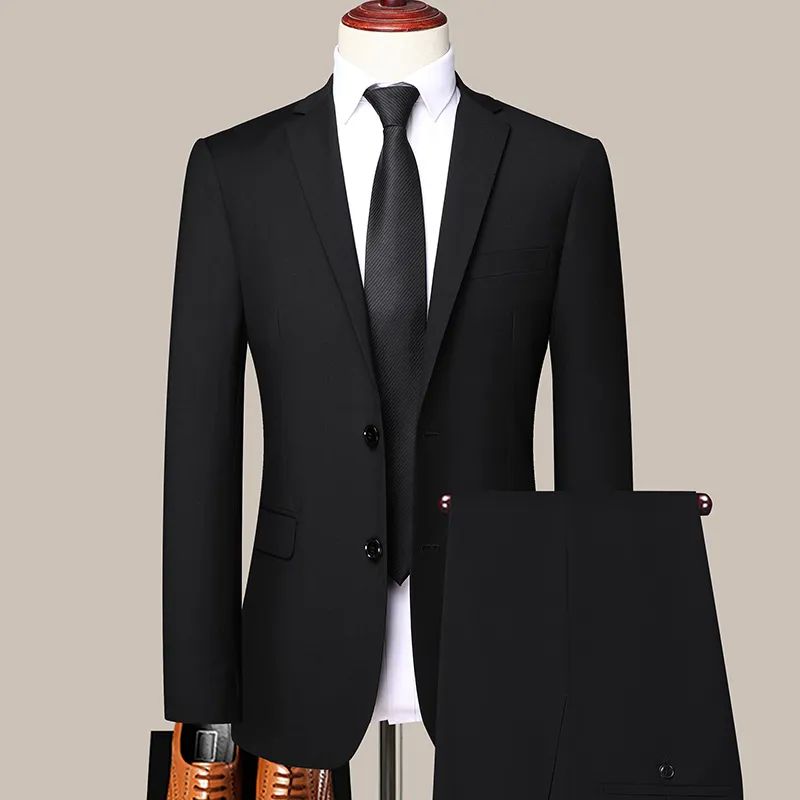 Boutique(Blazer+ Trousers) Men's British Style Elegant Fas