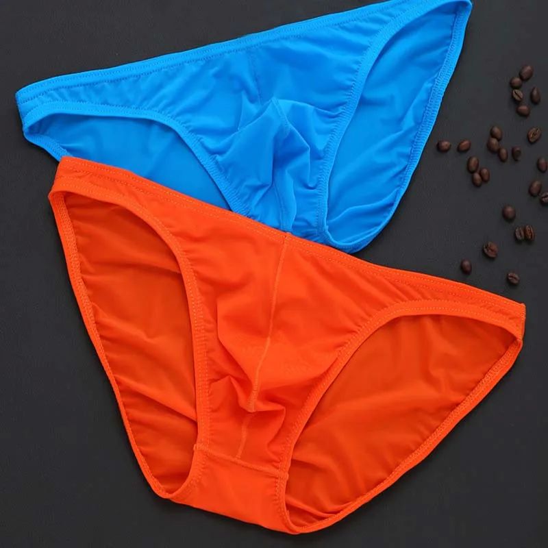 Men's Briefs Soft Breathable Silk Sexy Underwear Men's Hot H