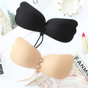 Stick Pus Bra Wireless Adhesive Seamless Strapless DeRuiLaDy