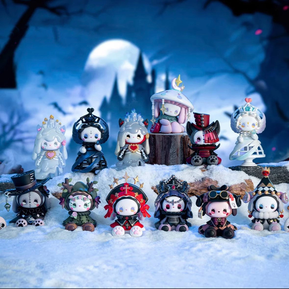 emma秘境森林暴风雪山庄系列盲盒潮流玩具创意设计公仔手办摆件