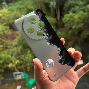 適用于vivox200promini手機(jī)殼簡(jiǎn)約創(chuàng)意山脈外殼vivox200pro半透明情侶男女磨砂曲面無(wú)邊框x80 x90超薄半包100
