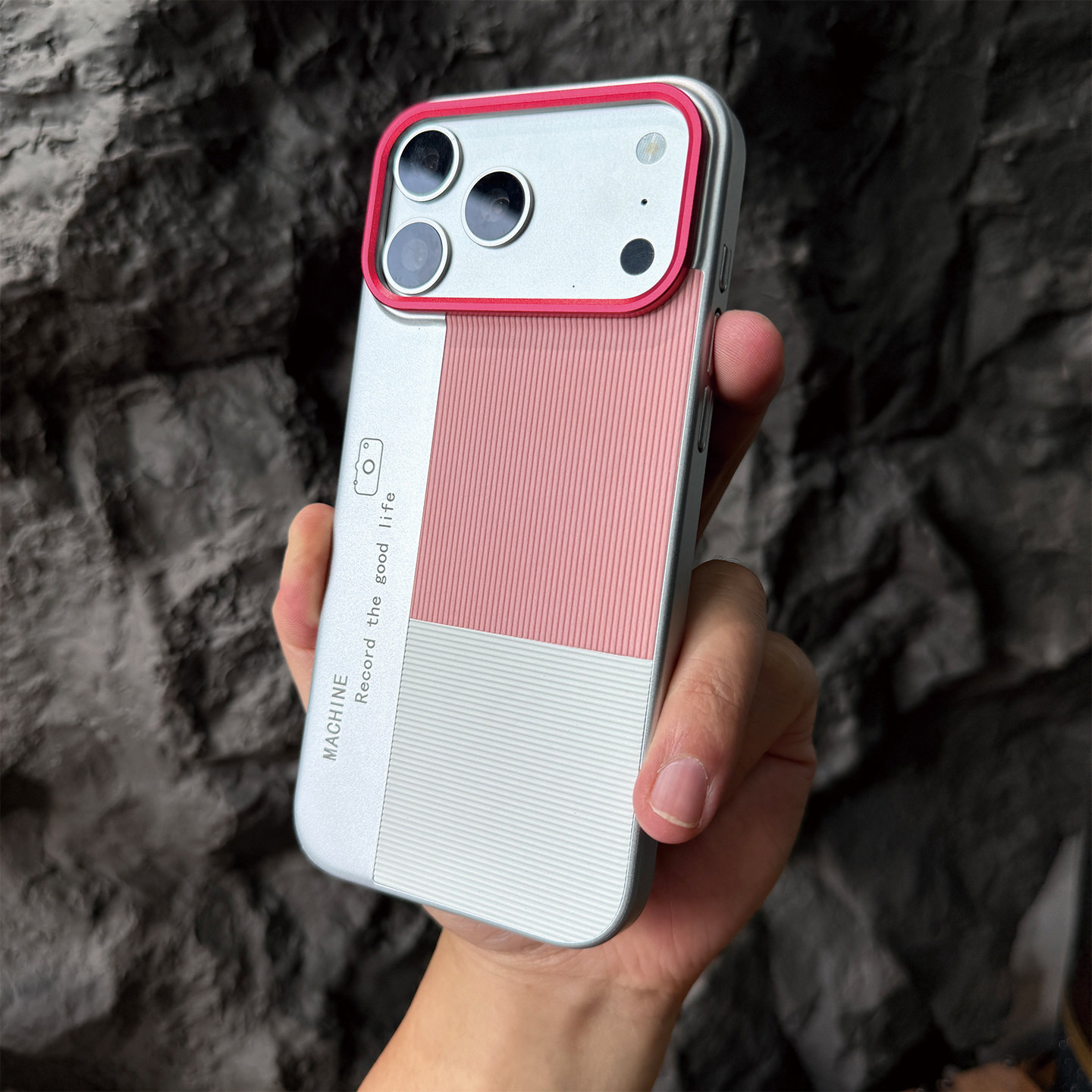 适用于苹果17promax手机壳个性创意拼接高级感iPhone16pro/max磨砂轻薄防摔防滑苹果15pro/17pro全包大孔硬壳