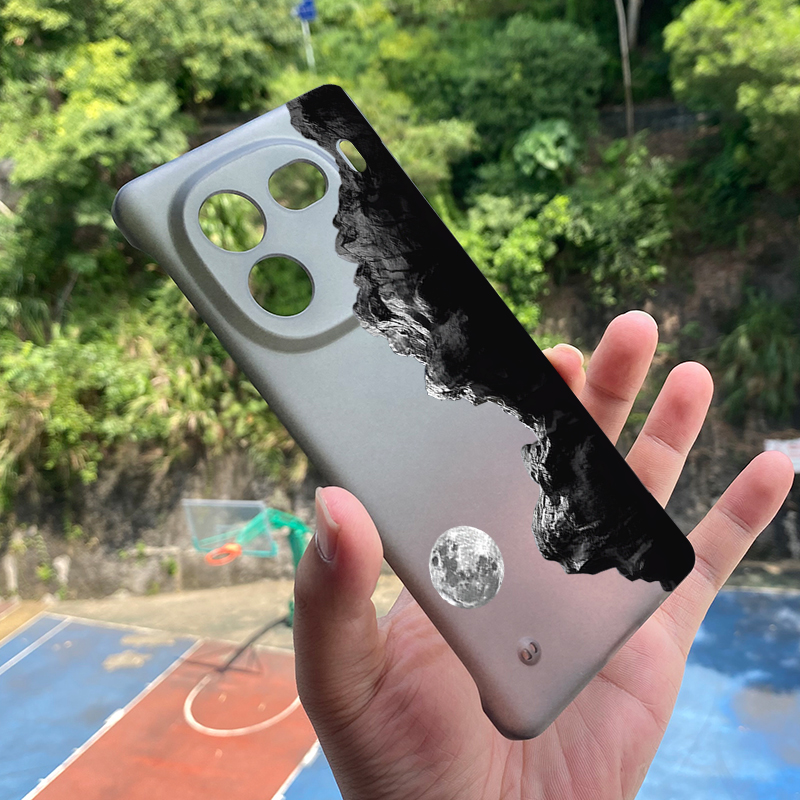 适用于IQOO12pro手机壳个性创意山脉iqoo11/10pro超薄半透明磨砂艺术男女iqooneo9/8pro轻薄亮面外壳neo6se硬