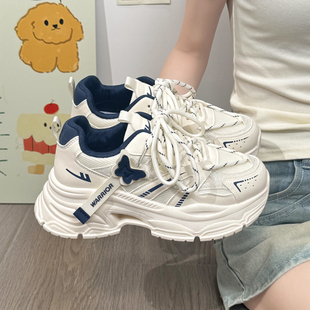 回力女鞋夏季透气薄款老爹鞋女新款厚底鞋轻便百搭休闲运动鞋Q980